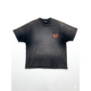 Harley-Davidson T-Shirt Men Gray Sz2XL Dudley Perkins Co Alcatraz San Francisco